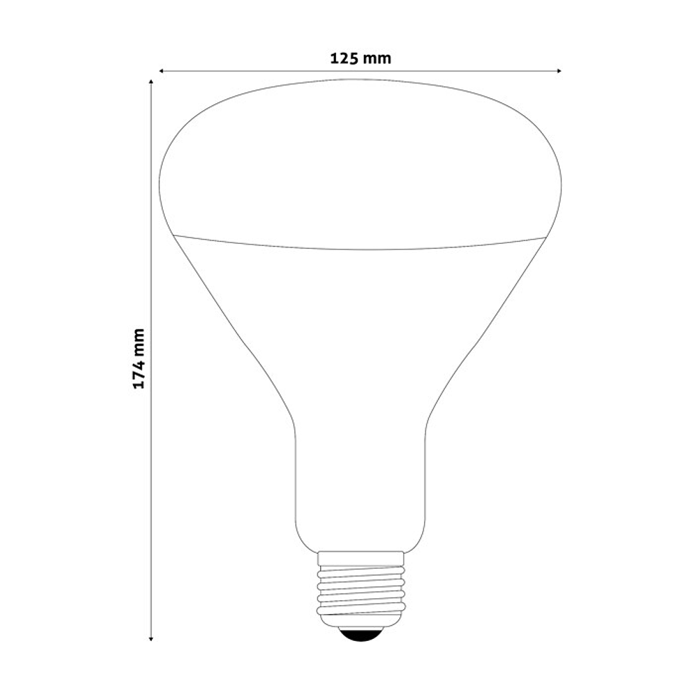 Lâmpada Avide Infravermelhos R125 E27 250W 2