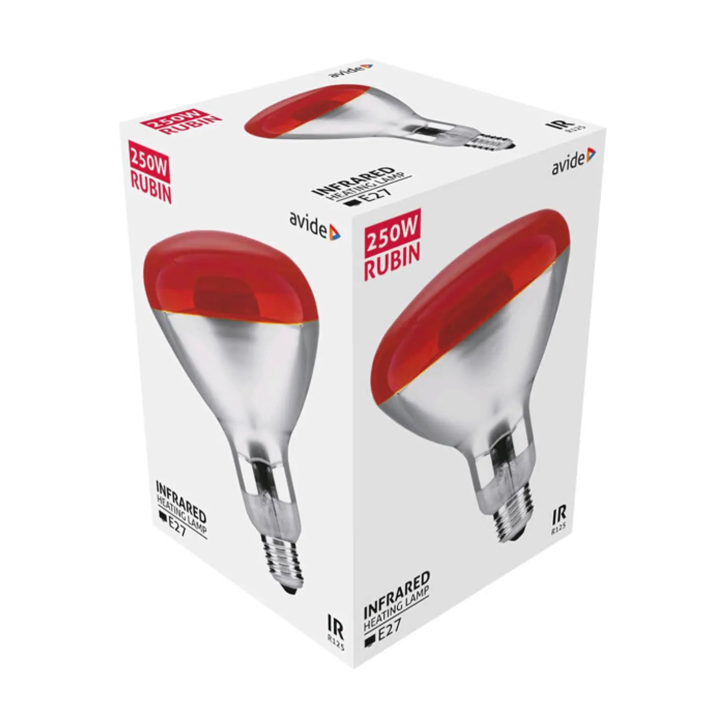 Lâmpada Avide Infravermelhos R125 E27 250W 1