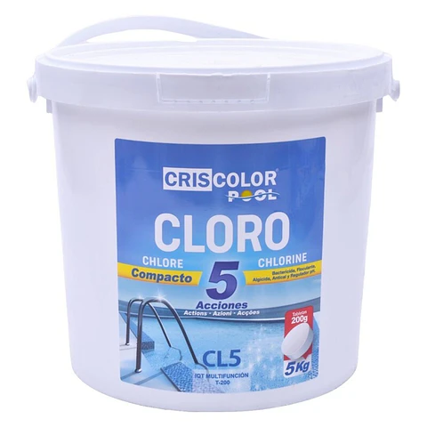 CLORO PASTILHAS 5KG 5 AÇOES