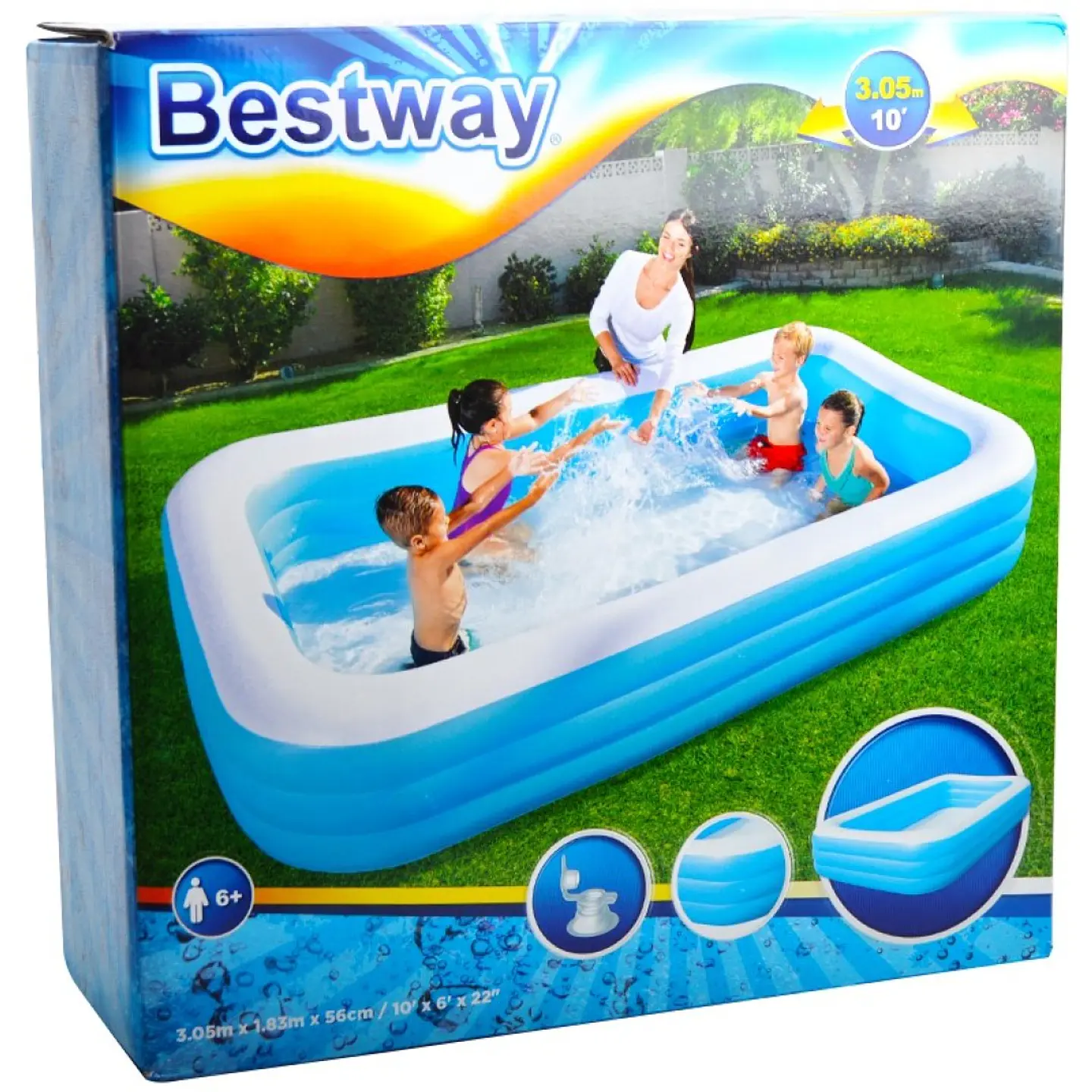 PISCINA INSUFLAVEL 305X183X56CM 1