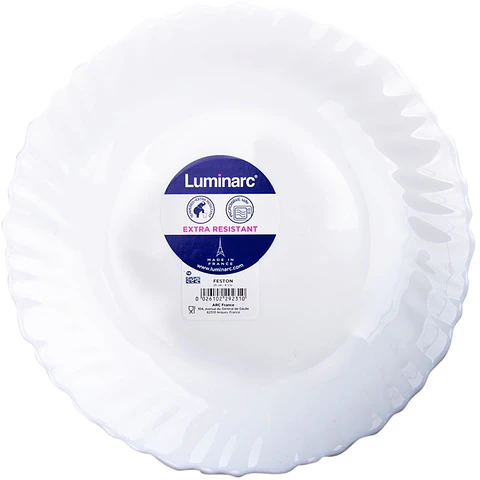 PRATO RASO FESTON 25CM LUMINARC