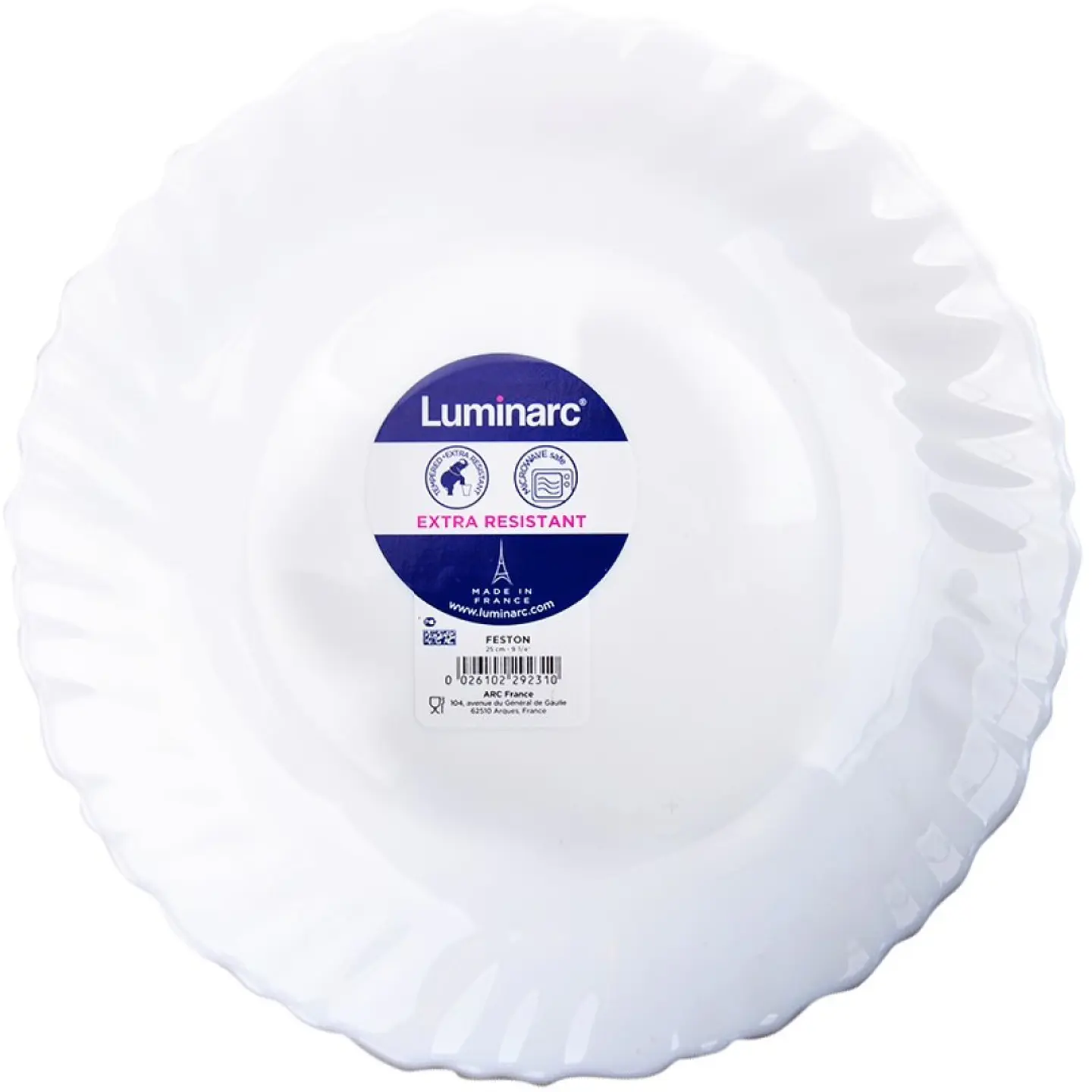 PRATO RASO FESTON 25CM LUMINARC 1