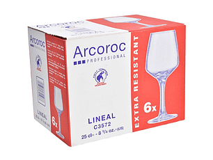 CONJ. 6 CALICES 25CL ARCOROC