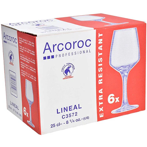 CONJ. 6 CALICES 25CL ARCOROC