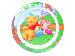 PRATO MELAMINA RASO WINNIE 23CM