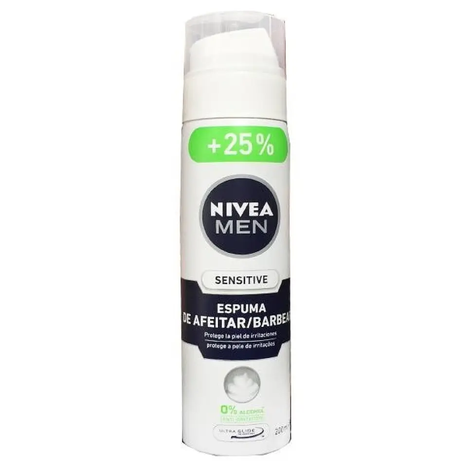 ESPUMA BARBEAR NIVEA SENSITIVE 250ML 1