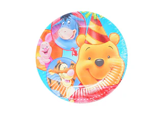 PRATO PAPEL WINNIE 20CM 10UNI