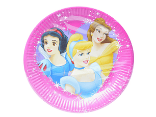 PRATO PAPEL PRINCESAS 23CM 8UNI	