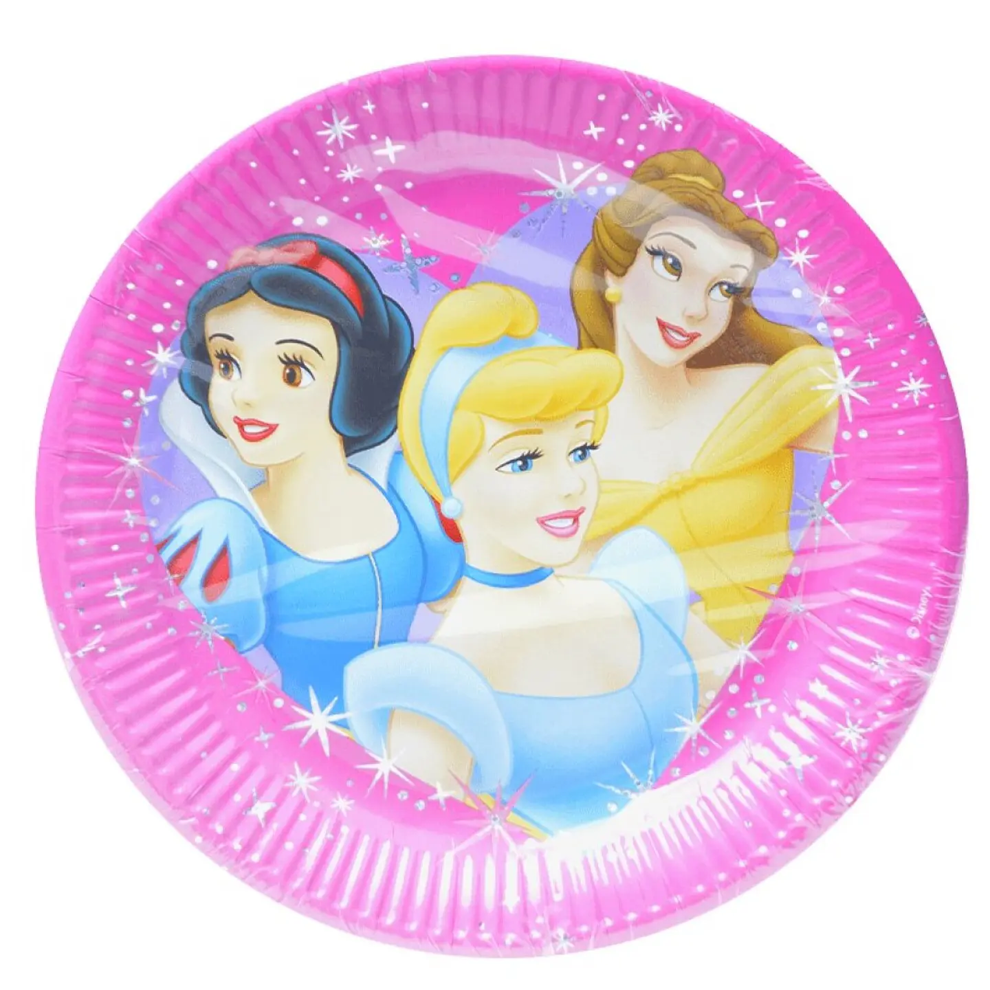 PRATO PAPEL PRINCESAS 23CM 8UNI	 1
