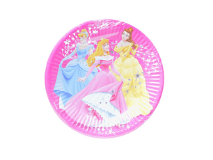 PRATO PAPEL PRINCESAS 20CM 8UNI