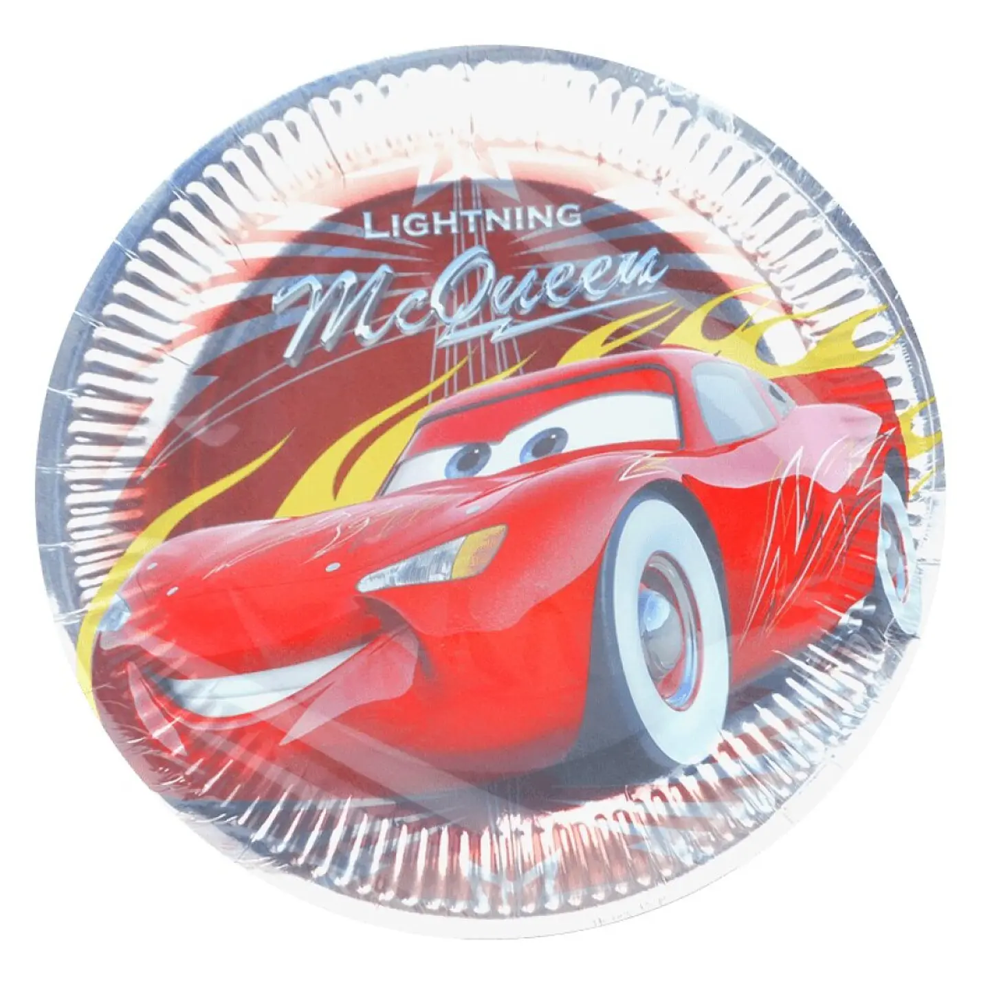 PRATO PAPEL CARS 23CM 8UNI 1