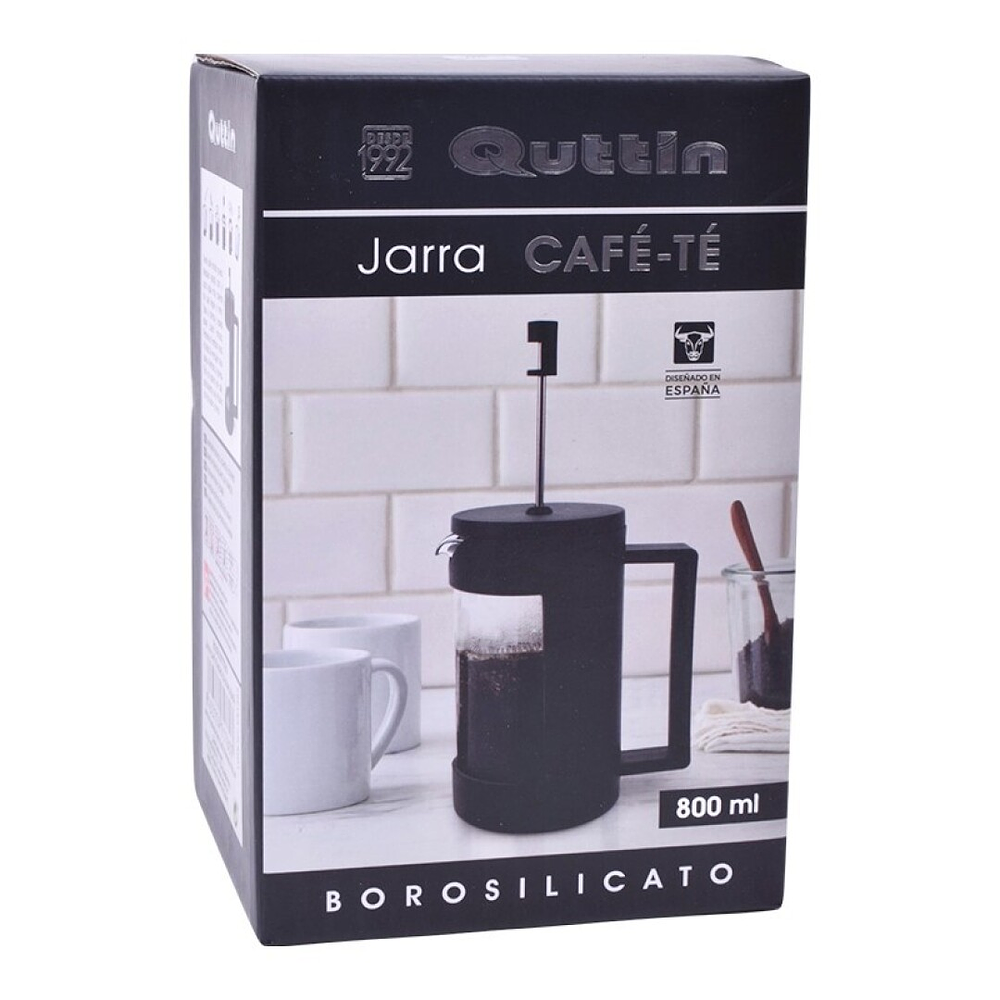 JARRO CAFÉ CHÁ 800ML PRETO