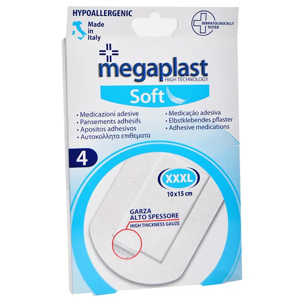 MEGAPLAST PENSO SOFT 4UN 10X15 XXXL 1