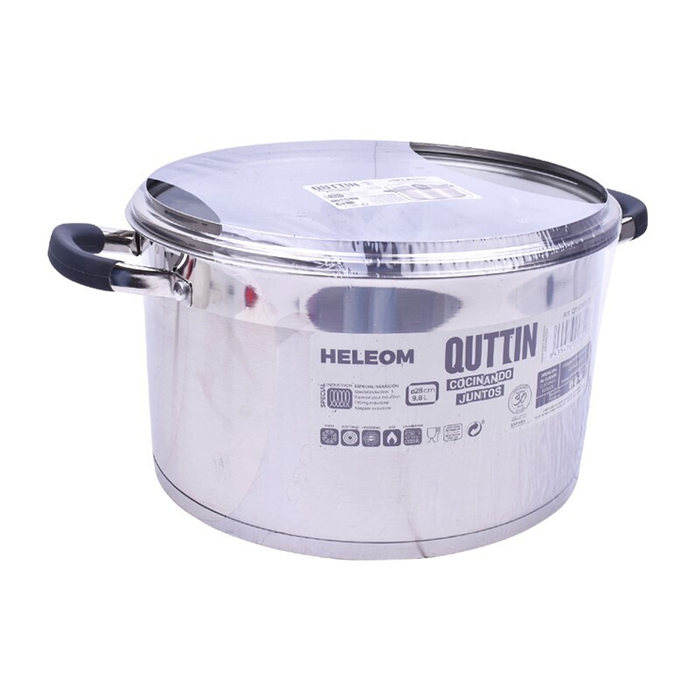 PANELA IND. INOX QUTTIN HELEOM 28CM 9,8L