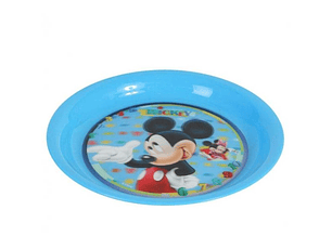 PLASTICO PRATO RASO MICKEY 22CM