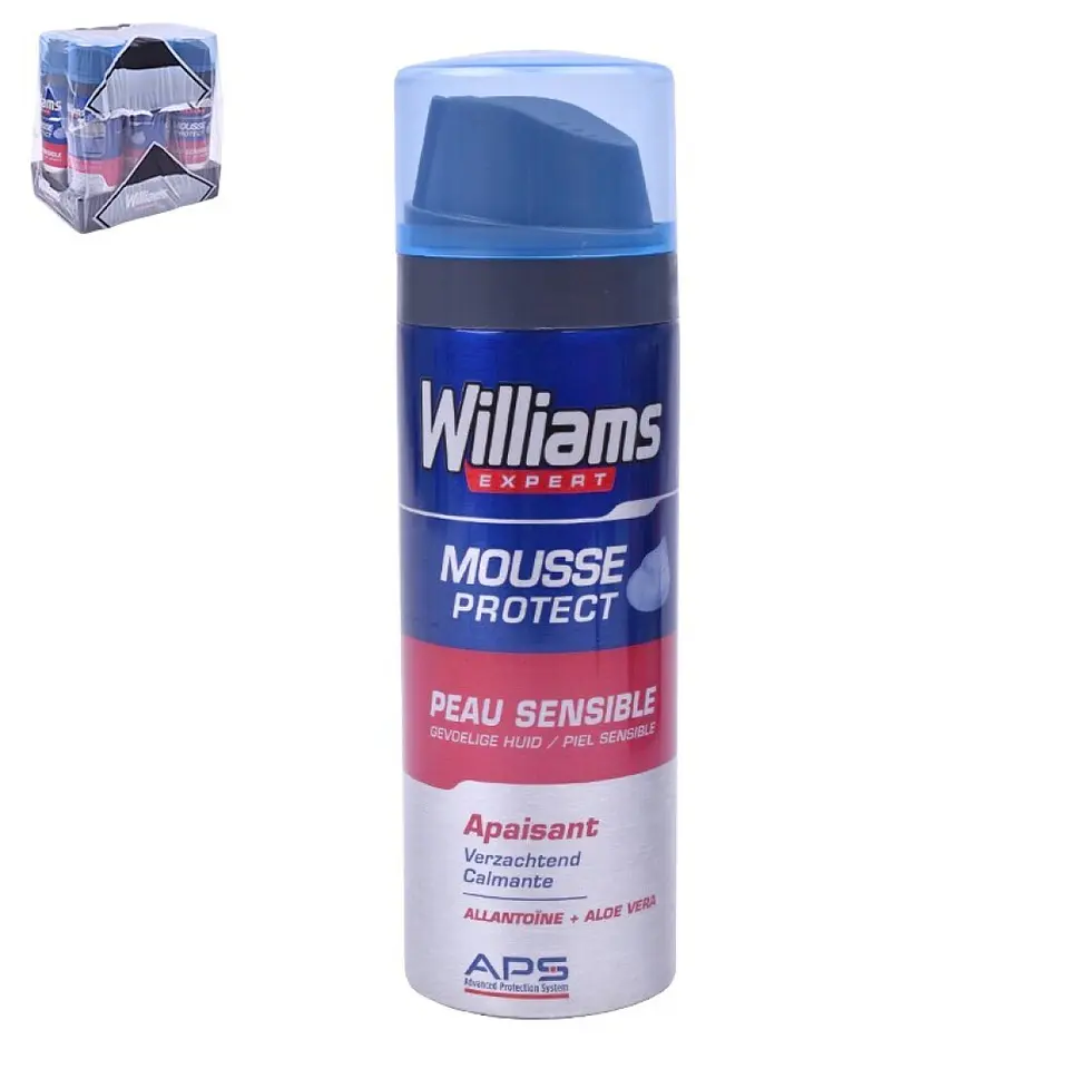 WILLIAMS ESPUMA BARBEAR P/SENS 200ML 1