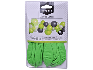 BALAO LATEX VERDE 30CM
