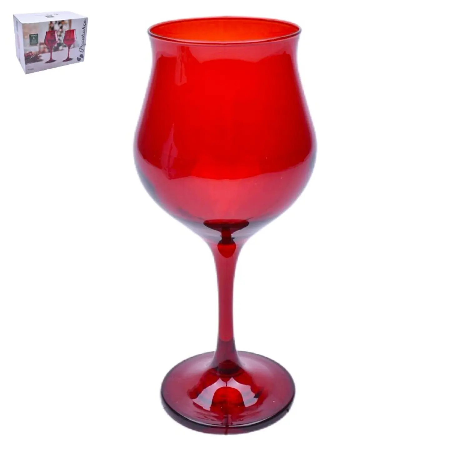 CONJ. 6 COPOS 305ML WAVY VERMELHO 1