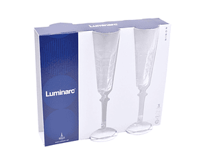 CONJ. 3 COPOS FLUTE NINON 17CL LUMINARC