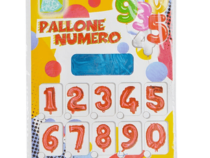 BALAO NUMERO 5 AZUL C/ 40CM