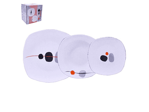 SERVIÇO JANTAR 18PCS QUAD ZEN