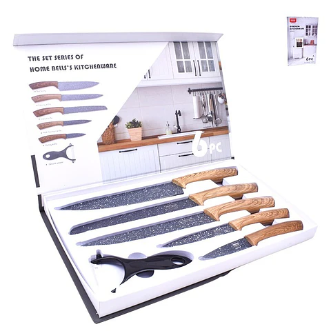 SET 5 FACAS+DESCASCADOR 2830-043A 