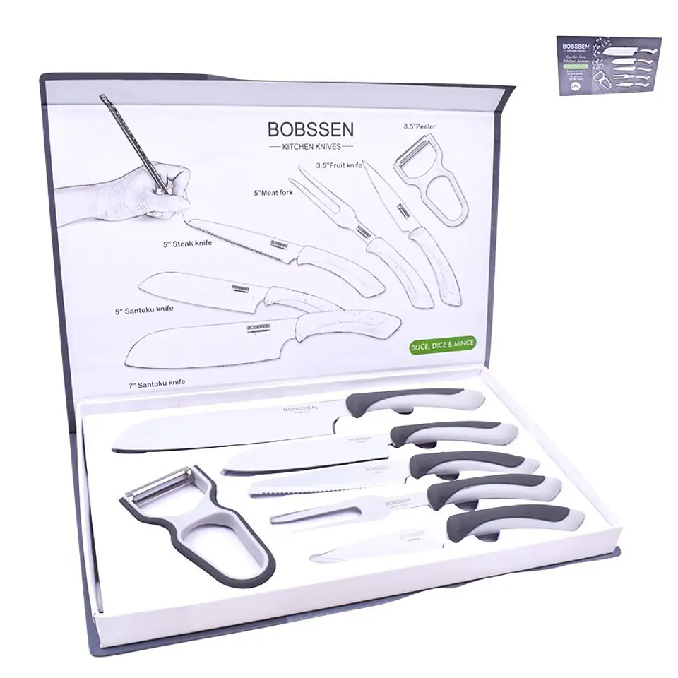 SET 5 FACAS+DESCASCADOR 2830-046A 1