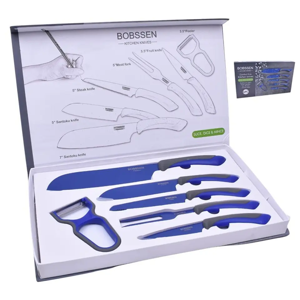 SET 5 FACAS+DESCASCADOR 2830-046C 1