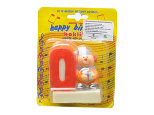 VELA ANIVERSARIO C/ MUSICA Nº 0