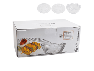 CONJ. PRATOS + TAÇAS MARMARA 18 PÇS