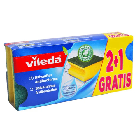 ESFREGAO SALVAUNHAS VILEDA 2 + 1 UNI