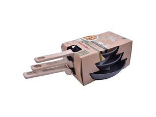 CONJ. 3 SERTAS 18-22-26CM NATURE QUTTIN