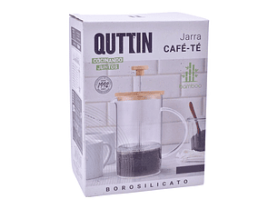 JARRO CAFÉ CHÁ 600ML T/BAMBO QUTTIN