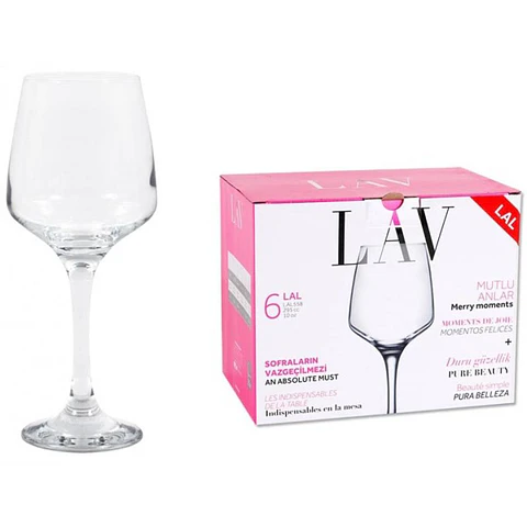 COPOS VINHO CONJ. 6) 295CC LAL
