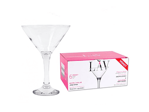 CONJ. 6 COPOS MARTINI 190CC MISKET