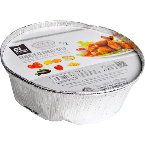 EMBALAGEM ALUMINIO ALIMENTOS 210X57MM 2UNI