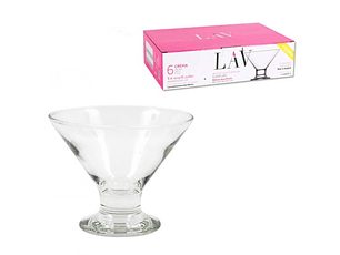 CONJ. 6 TAÇAS GELADO CREMA