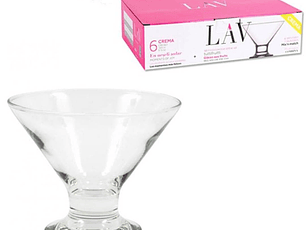 CONJ. 6 TAÇAS GELADO CREMA