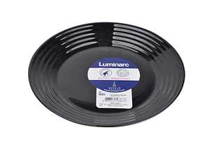 PRATO S/ MESA HARENA PRETO 19CM - LUMINARC
