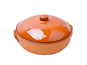 CAÇAROLA BARRO C/ TAMPA 28CM