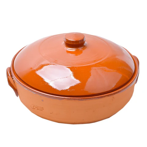 CAÇAROLA BARRO C/ TAMPA 28CM