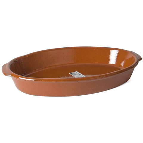 ASSADEIRA BARRO OVAL 41X26CM