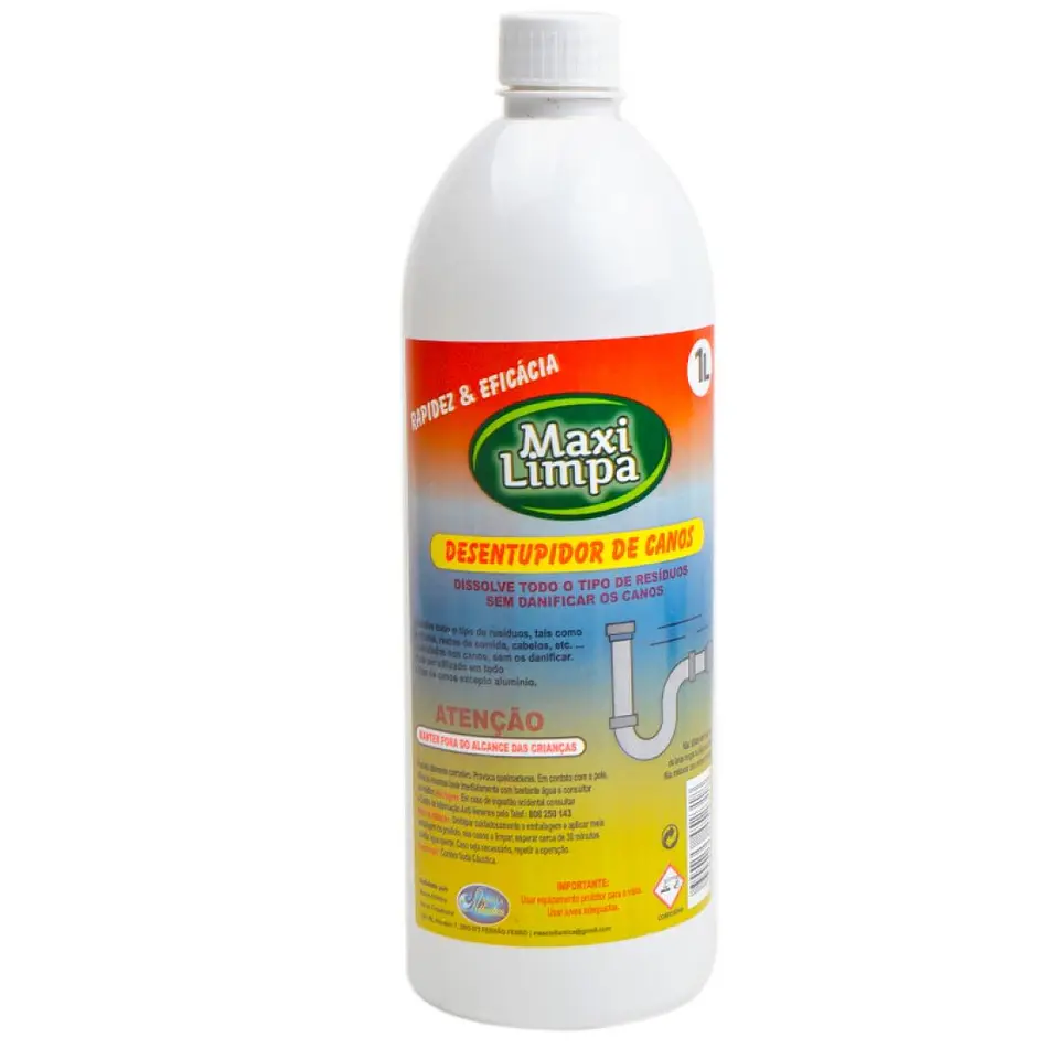 DESENTUPIDOR CANOS LIQUIDO 1L MAXILIMPA 1