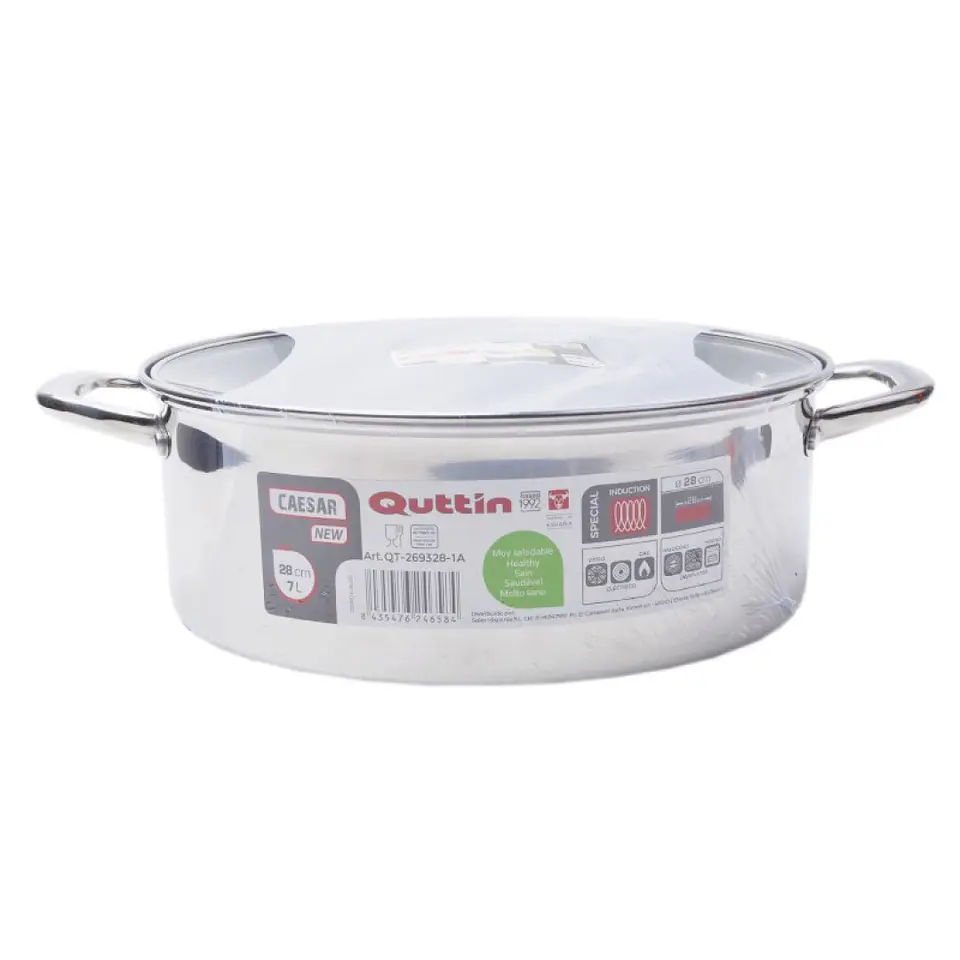 CAÇAROLA INOX INDUÇAO 28CM 1