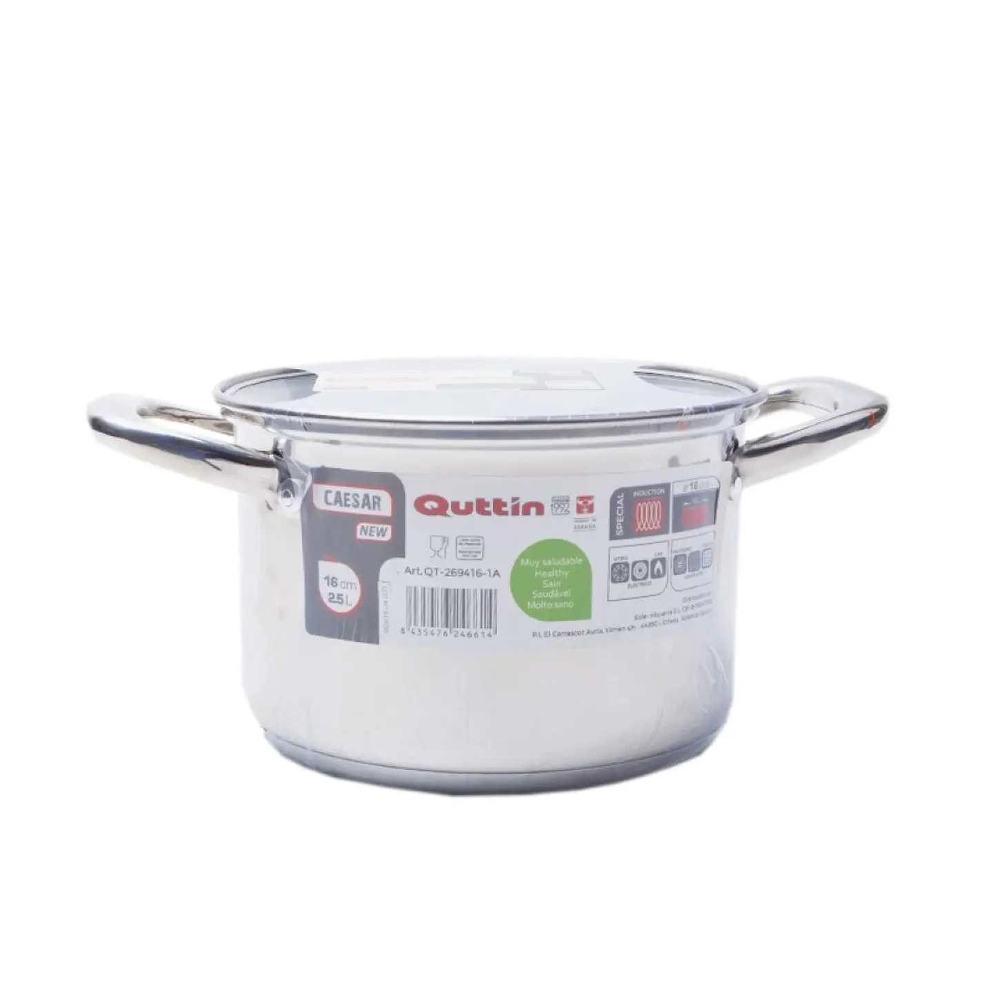PANELA INOX INDUÇAO 16CM  1