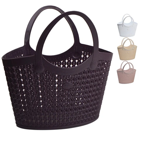 BOLSA COMPRAS PLAST C/ASAS 5.5L R8416