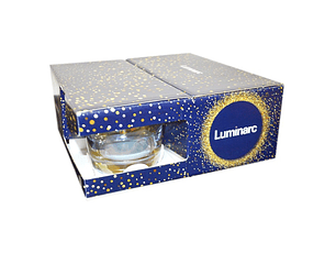 CONJ. 4 COPOS DE 30CL SHINY GOLD - LUMINARC