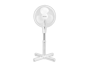 Ventoinha Entac Pé branca 45W