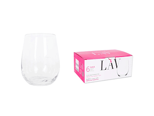 CONJ. 6 COPOS LAV GAIA 360CC