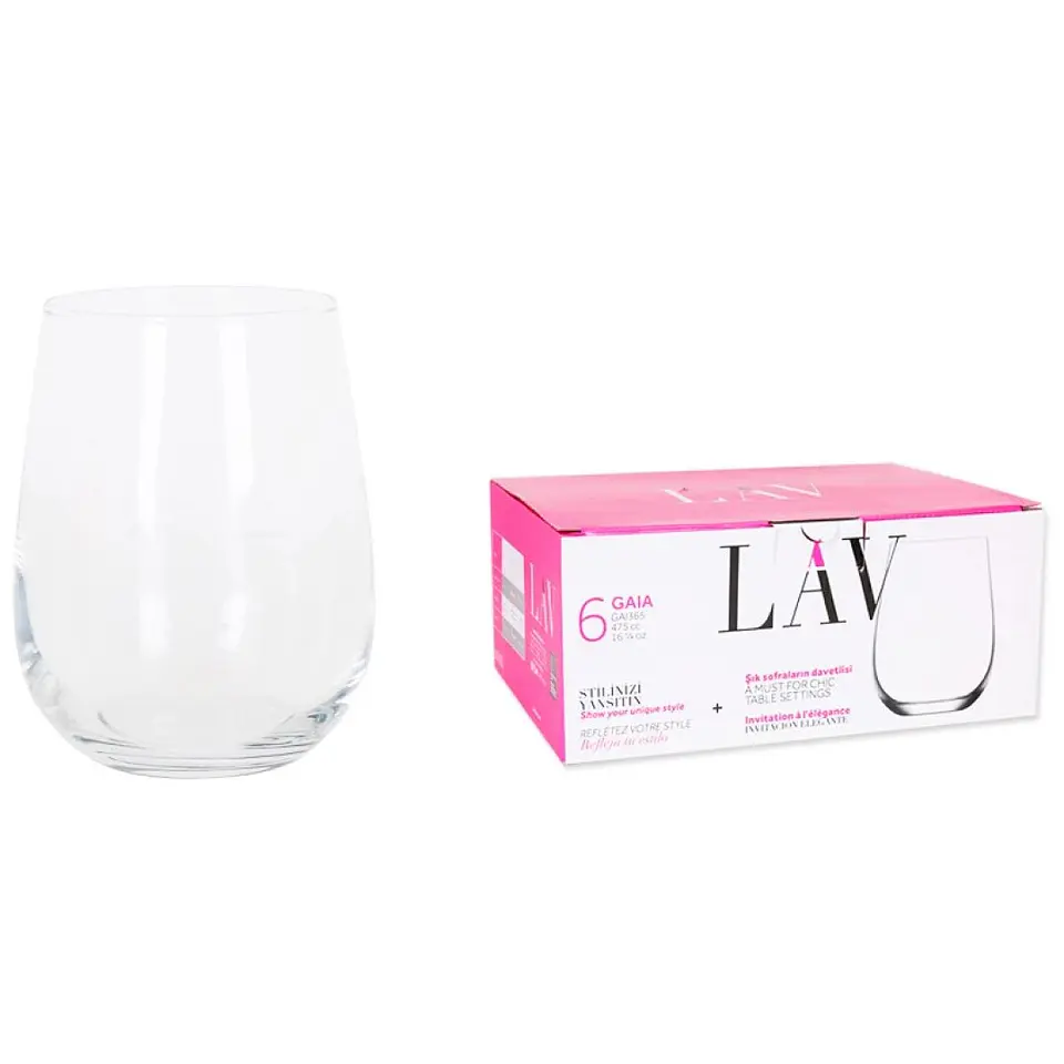 CONJ. 6 COPOS LAV GAIA 475CC 1